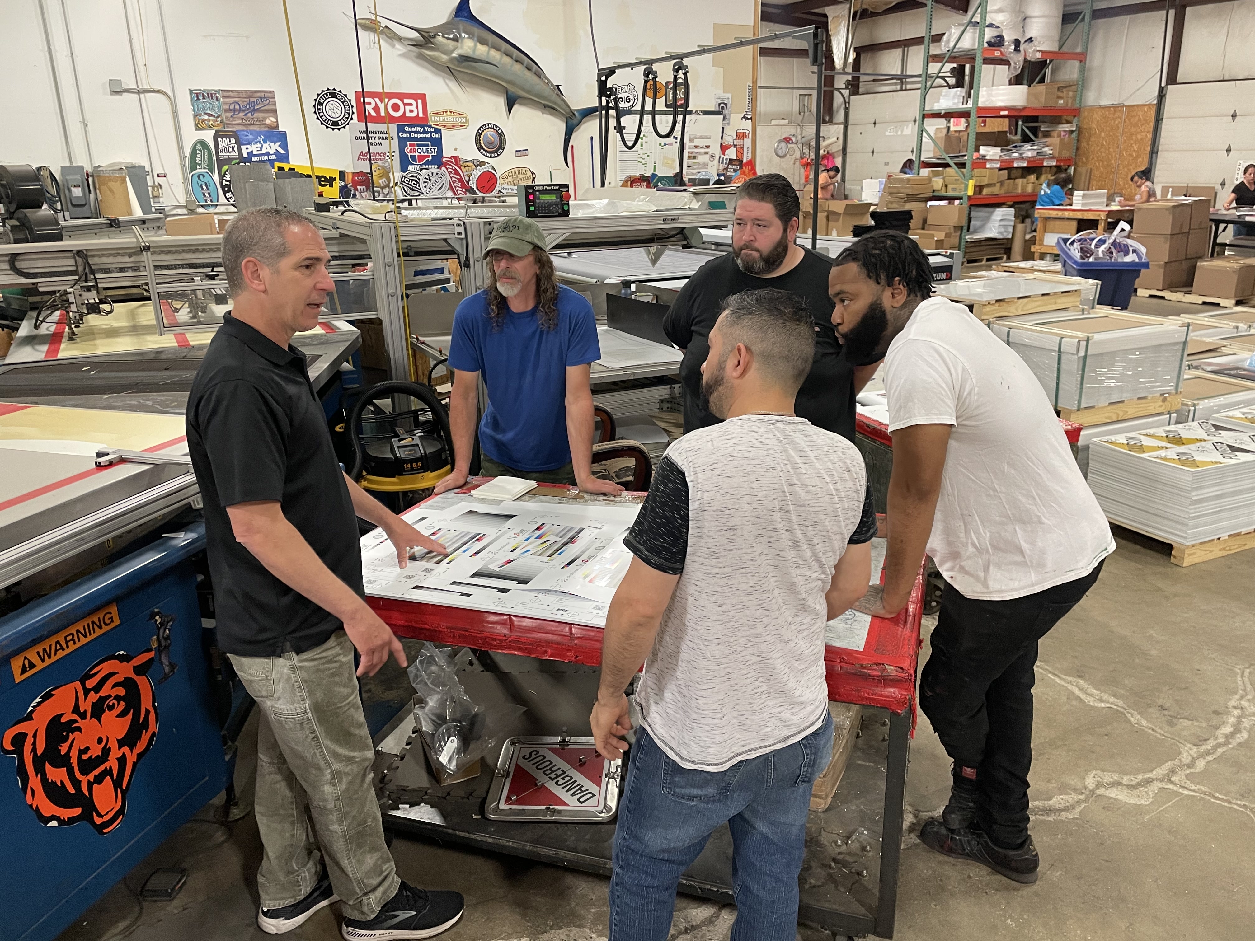 Interstate Graphics finishing department