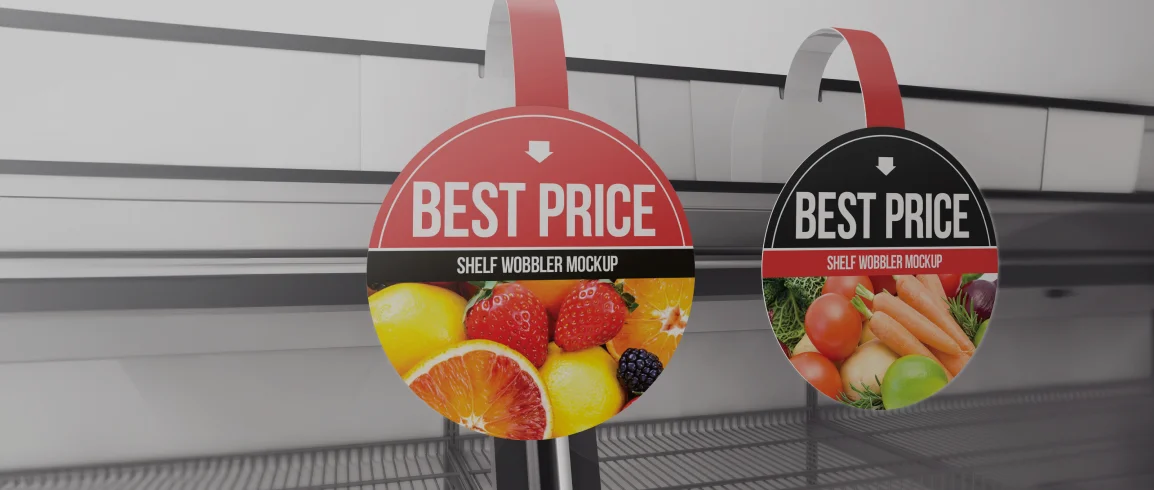 Shelf talkers by Interstate Graphics