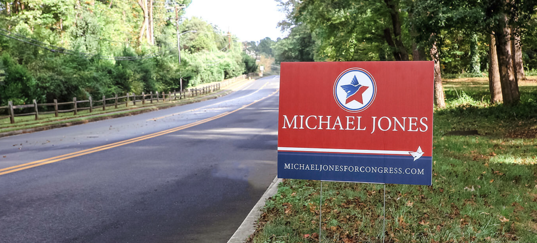 Campaign yard sign by Interstate Graphics