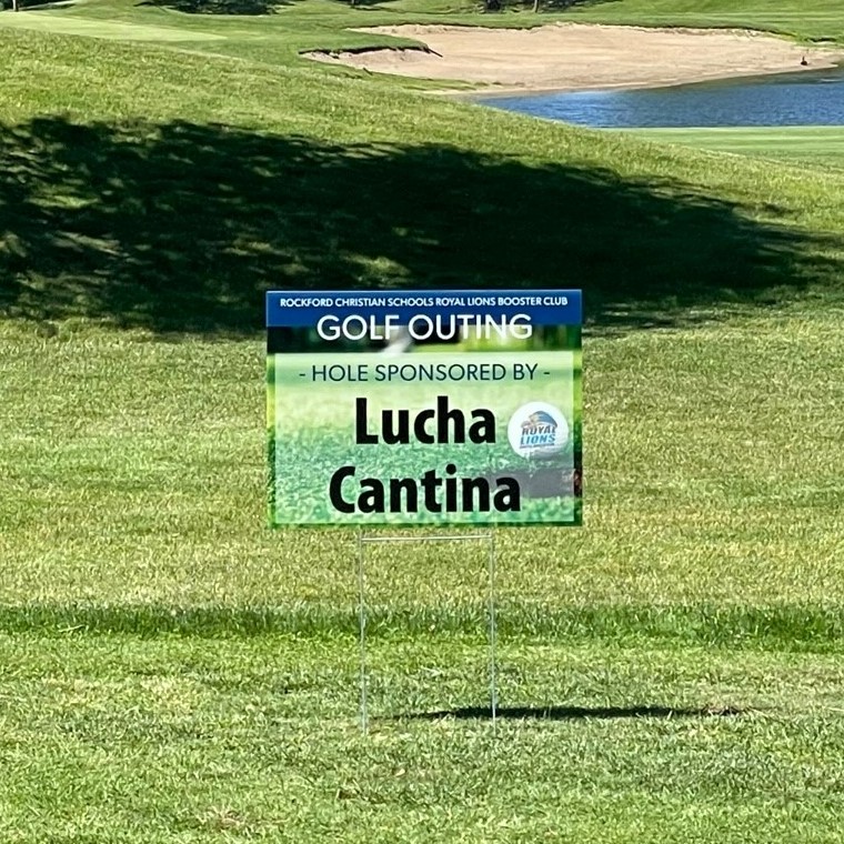 Custom yard sign by Interstate Graphics