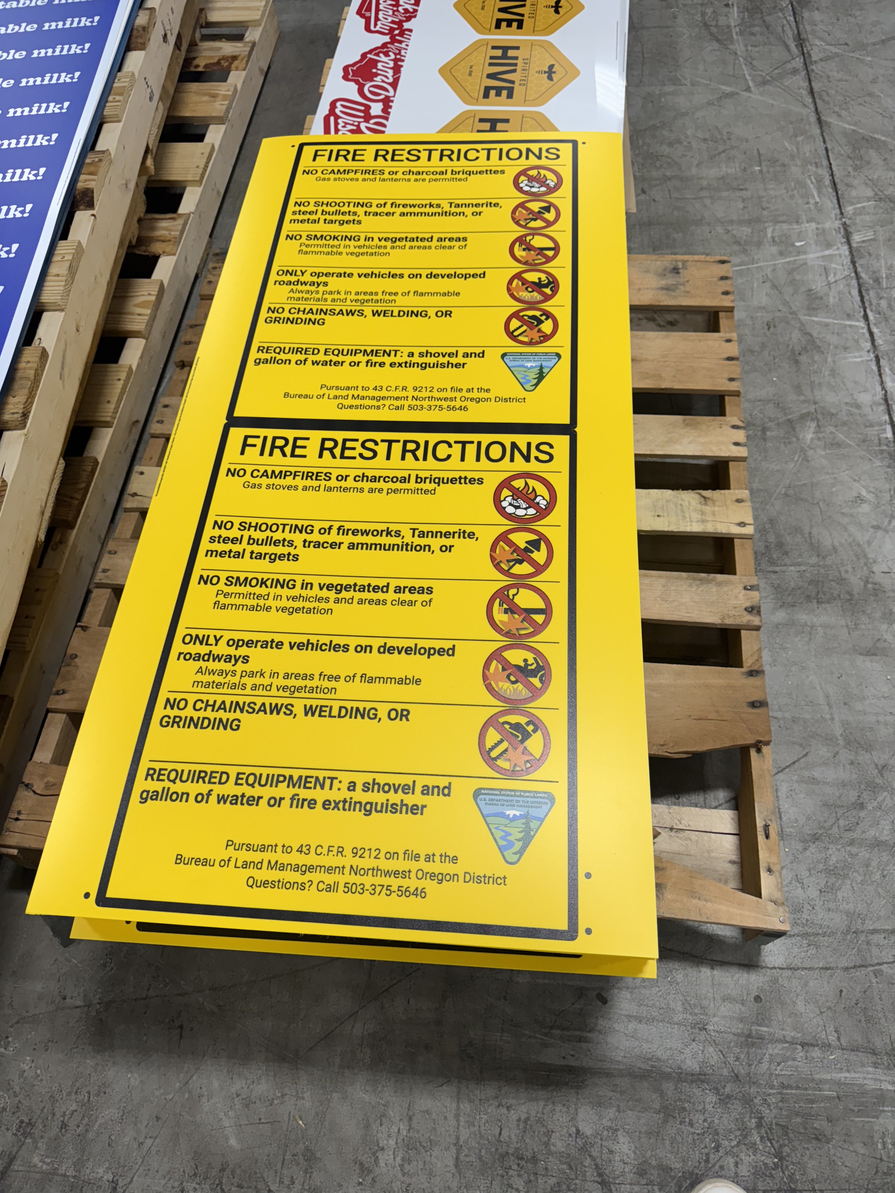 Rigid substrate signs by Interstate Graphics
